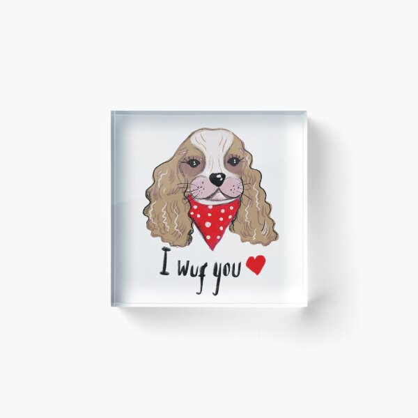 Item preview, Cavalier king charles spaniel love designed and sold by Anastasia-May.