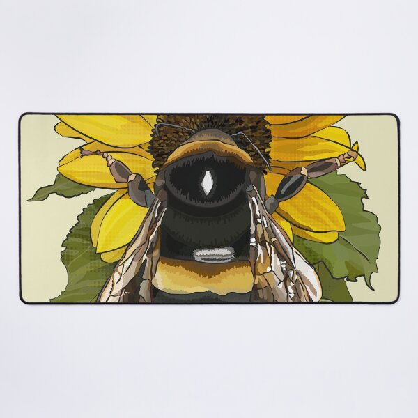 Item preview, Bumblebee on Flower by BeeFoxTree Pale Gold designed and sold by BeeFoxTree.