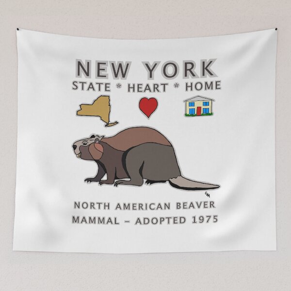 Item preview, New York - North American Beaver - State, Heart, Home series - state symbols designed and sold by Colleen Macomber.