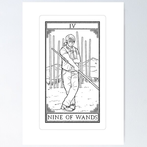 Item preview, Carrow's Tarot - Nine of Tarot designed and sold by CarrowBrown.