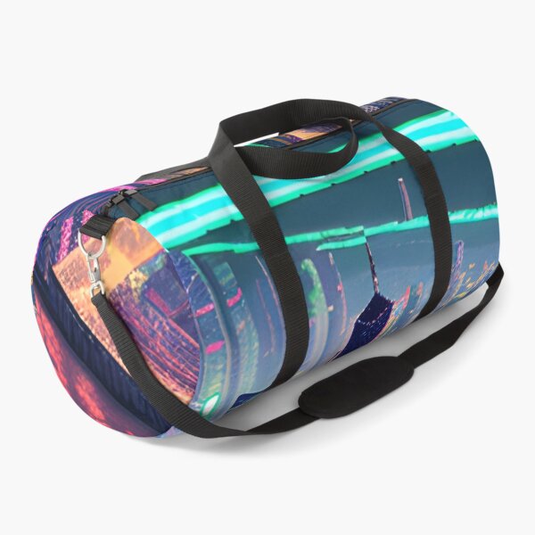Item preview, Futuristic Cityscape Seamless Blend of Digital Realities and Glitch Art designed and sold by Akira Miyamoto.