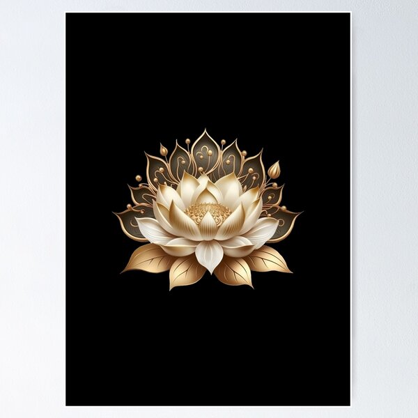 Golden Lotus Logo Design Flower Symbol Vector Organic Floral Emblem  Template Natural Brand Style Of Spa Cosmetics Or Beauty Salon Stock  Illustration - Download Image Now - iStock