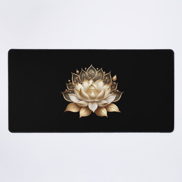 Item preview, Golden lotus flower, yoga, buddhism, symbol, enlightenment, meditation designed and sold by nitty-gritty.