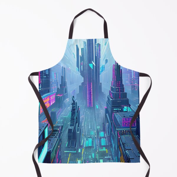 Item preview, Futuristic Cityscape Seamless Blend of Digital Realities and Glitch Art designed and sold by Akira Miyamoto.