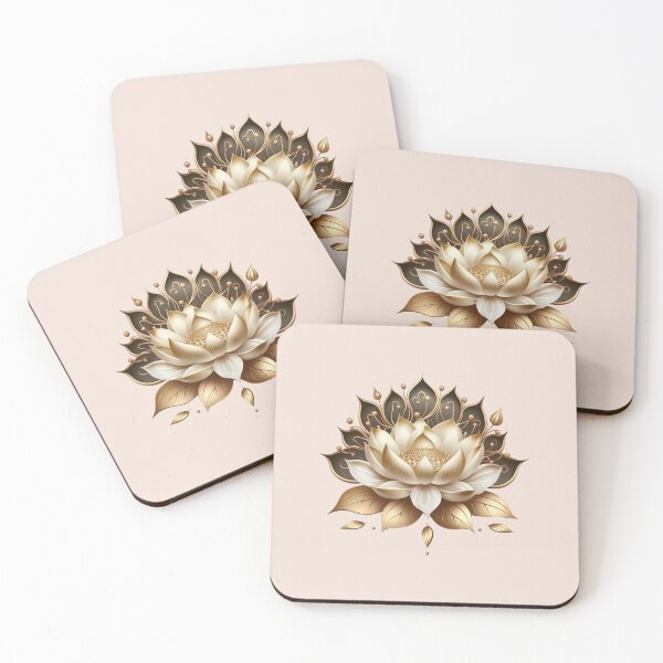 Item preview, Golden lotus flower, yoga, buddhism, symbol, enlightenment, meditation designed and sold by nitty-gritty.