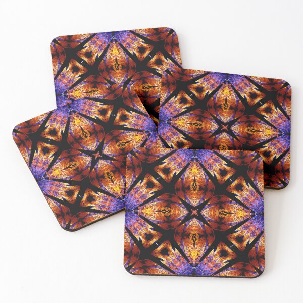 Item preview, black diamond grid on blue and browns designed and sold by effervescence.