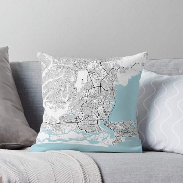 Item preview, Lagos City Map of Nigeria - Circle designed and sold by deMAP.