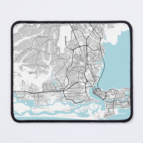 Item preview, Lagos City Map of Nigeria - Circle designed and sold by deMAP.