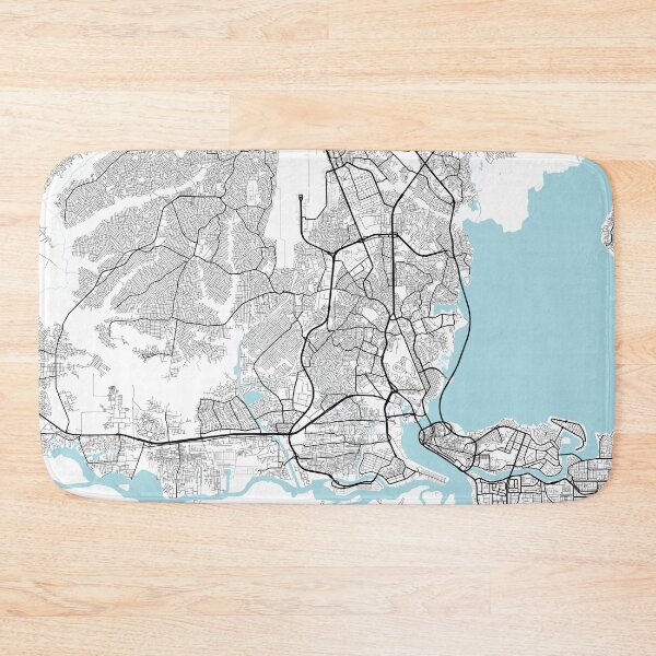 Item preview, Lagos City Map of Nigeria - Circle designed and sold by deMAP.
