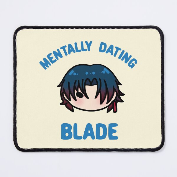Item preview, Honkai Star Rail mentally dating Blade chibi typography | Morcaworks designed and sold by Morcawork.