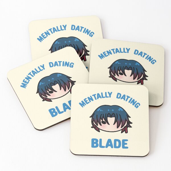 Item preview, Honkai Star Rail mentally dating Blade chibi typography | Morcaworks designed and sold by Morcawork.