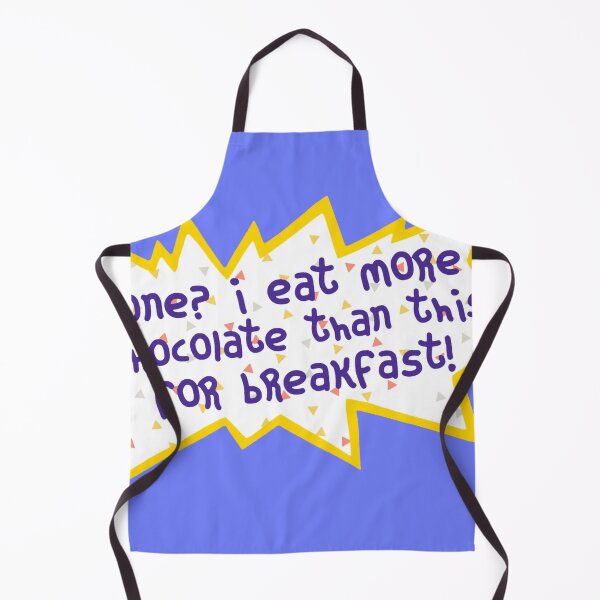 Item preview, Purple Angelica one i eat more chocolate than this for breakfast! Logo Quote 90s Retro Birthday Design Cartoon  designed and sold by MilessFisher.