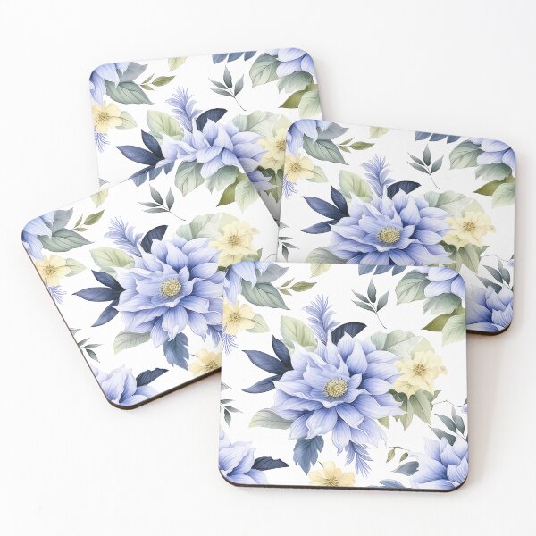 Item preview, light purple & light yellow flowers pattern designed and sold by normal-design.