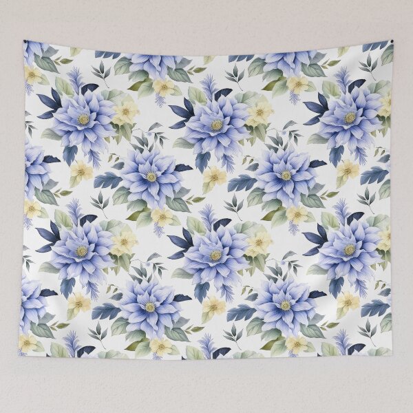 Item preview, light purple & light yellow flowers pattern designed and sold by normal-design.