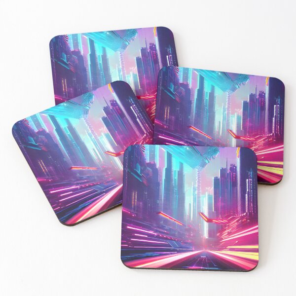 Item preview, Futuristic Cityscape: Seamless Blend of Digital Realities and Glitch Art designed and sold by Akira Miyamoto.