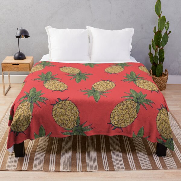 Item preview, Pineapple Tropical Fruit Red Background designed and sold by Claudia S. Design.
