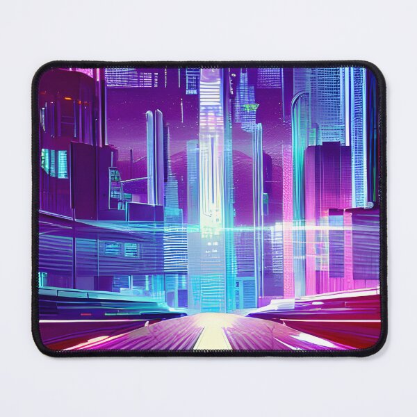 Item preview, Futuristic Cityscape: Seamless Blend of Digital Realities and Glitch Art designed and sold by Akira Miyamoto.