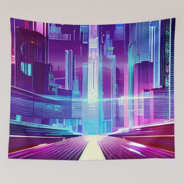 Item preview, Futuristic Cityscape: Seamless Blend of Digital Realities and Glitch Art designed and sold by Akira Miyamoto.