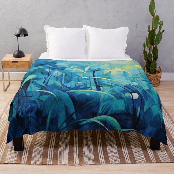 Item preview, The Botanical Series - painterly celebration of blue, green, light, and texture designed and sold by Adriano Carrideo.