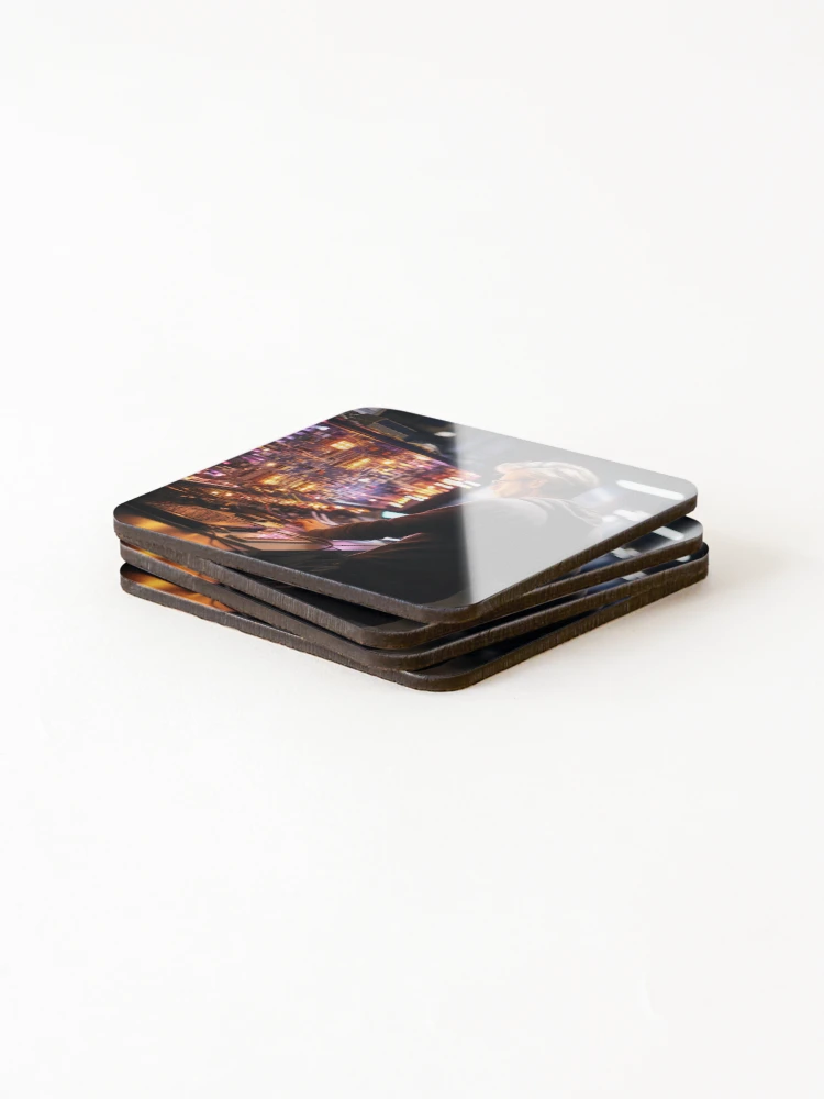 Thumbnail 4 of 5, Coasters (Set of 4), Quantum Computing Engineer - Quantum Algorithm Developer designed and sold by TheBrainArt.