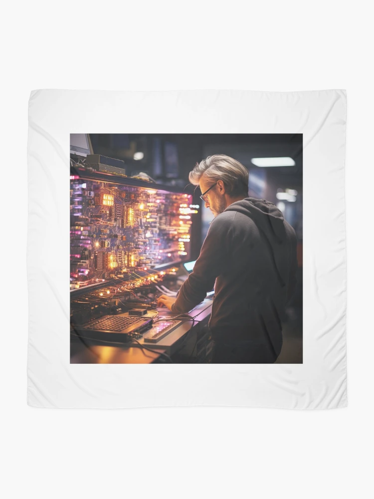 Thumbnail 2 of 3, Scarf, Quantum Computing Engineer - Quantum Algorithm Developer designed and sold by TheBrainArt.