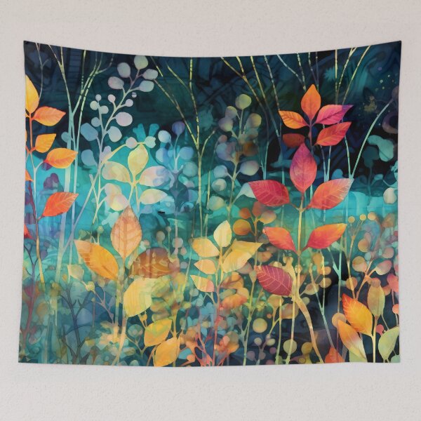Item preview, Herbal Abstract print 11 designed and sold by Art by Lilia.
