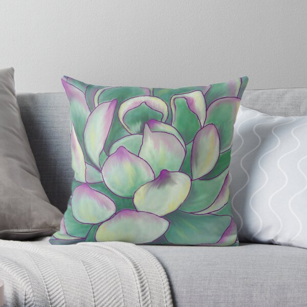 Succulent plant Throw Pillow