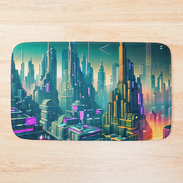 Item preview, Futuristic Cityscape: Seamless Blend of Digital Realities and Glitch Art designed and sold by Akira Miyamoto.