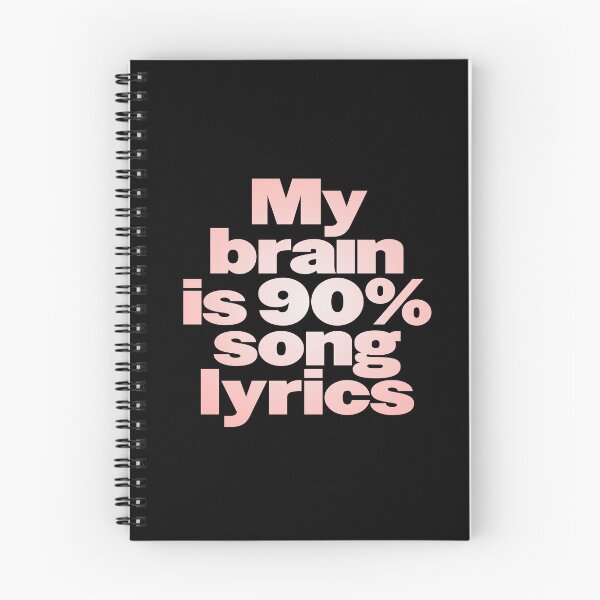 Item preview, My brain is 90% song lyrics v.2 designed and sold by x1brett.