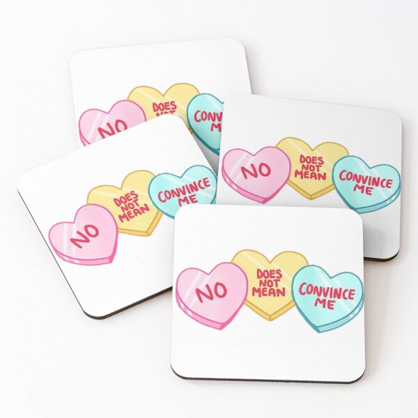 Item preview, No does no mean convince me designed and sold by BrontesWhimsyStore.