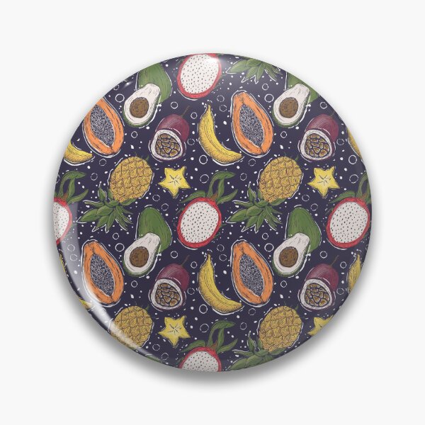Item preview,  Tropical Fruit Dark Background designed and sold by Claudia S. Design.