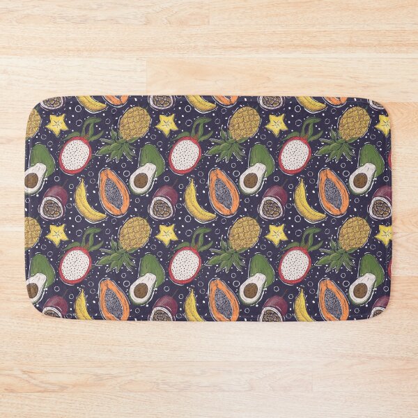 Item preview,  Tropical Fruit Dark Background designed and sold by Claudia S. Design.
