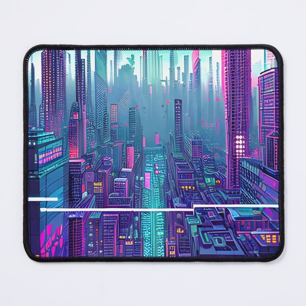 Item preview, Futuristic Cityscape: Seamless Blend of Digital Realities and Glitch Art designed and sold by Akira Miyamoto.