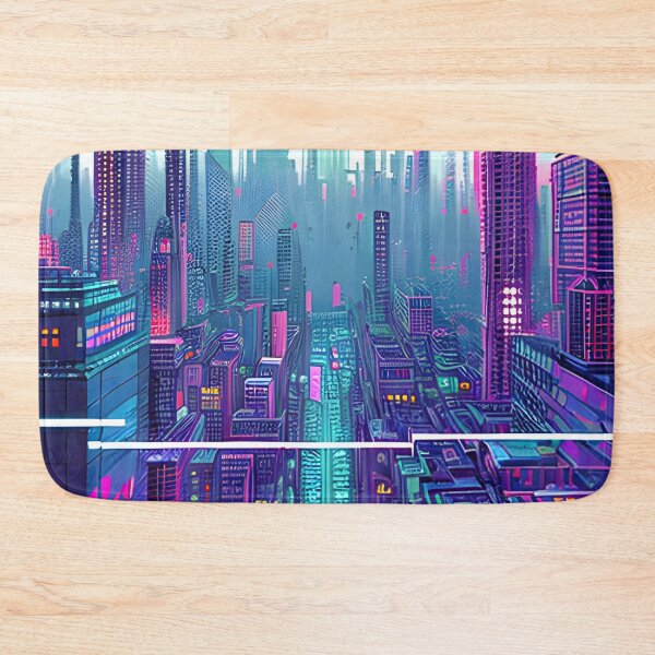Item preview, Futuristic Cityscape: Seamless Blend of Digital Realities and Glitch Art designed and sold by Akira Miyamoto.
