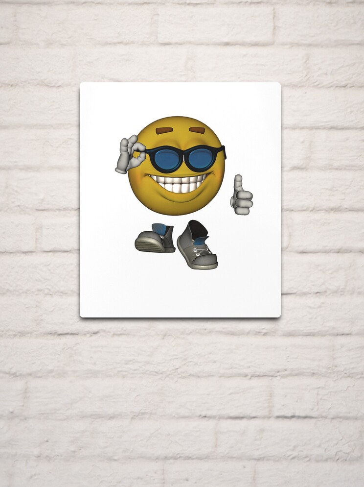 Emoji Thumbs Up Dude  Metal Print for Sale by THEBLOOP