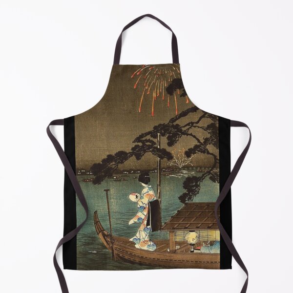 Item preview, Japanese ukiyo-e woodblock print: Fireworks at Shubinomatsu by Shotei designed and sold by neworderu2.