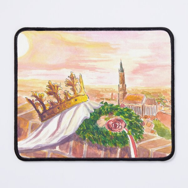 Item preview, Hello and Servus Landshut with Buchskranzl and Crown of the Princess designed and sold by artshop77.