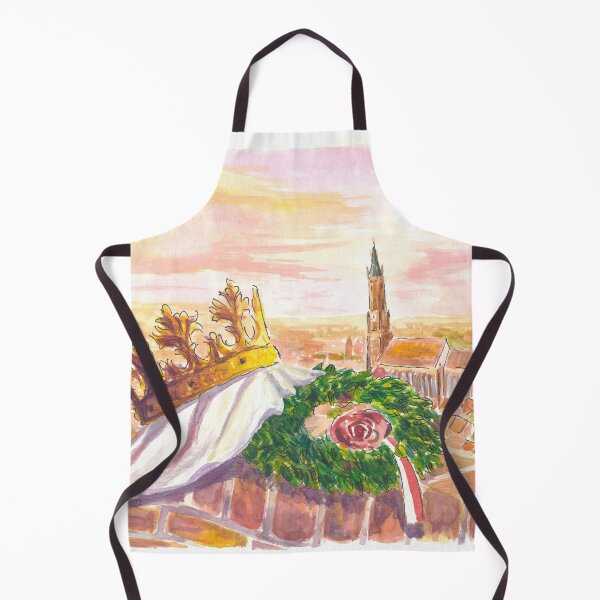Item preview, Hello and Servus Landshut with Buchskranzl and Crown of the Princess designed and sold by artshop77.