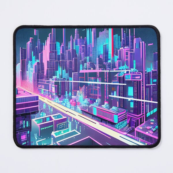 Item preview, Futuristic Cityscape: Seamless Blend of Digital Realities and Glitch Art designed and sold by Akira Miyamoto.