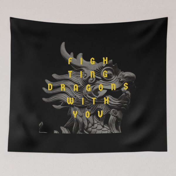 Item preview, fighting dragons with you designed and sold by PopPizzazz.
