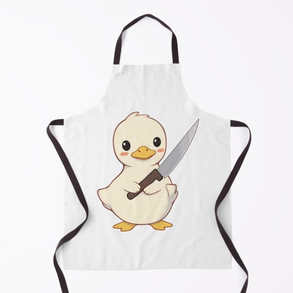 Item preview, Duck with Knife | Cute Animal Sticker designed and sold by ZEESDESIGN.