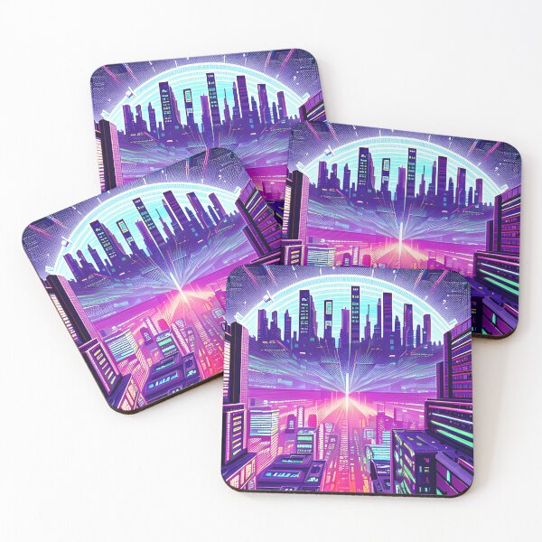 Item preview, Futuristic Cityscape: Seamless Blend of Digital Realities and Glitch Art designed and sold by Akira Miyamoto.