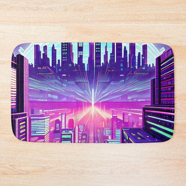 Item preview, Futuristic Cityscape: Seamless Blend of Digital Realities and Glitch Art designed and sold by Akira Miyamoto.