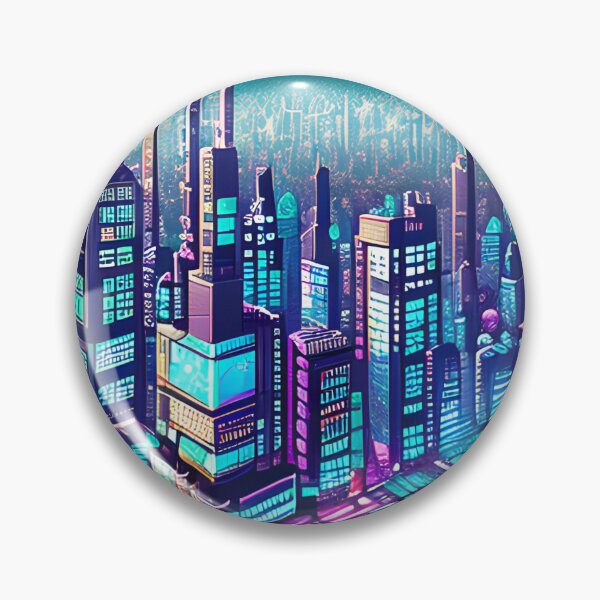 Item preview, Futuristic Cityscape: Seamless Blend of Digital Realities and Glitch Art designed and sold by Akira Miyamoto.