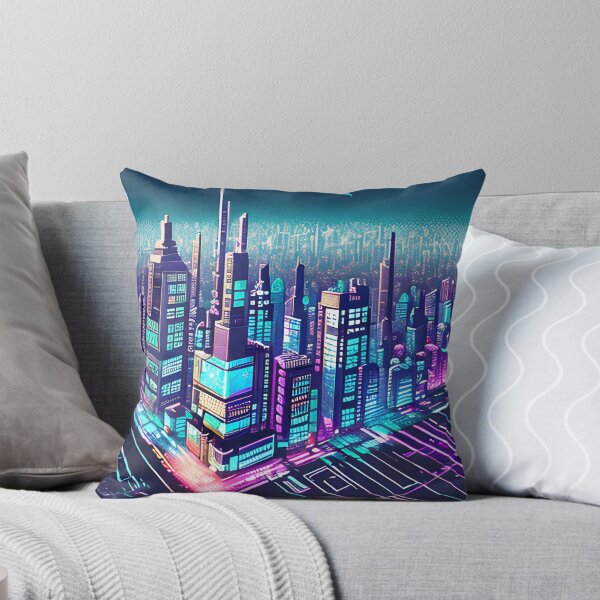 Item preview, Futuristic Cityscape: Seamless Blend of Digital Realities and Glitch Art designed and sold by Akira Miyamoto.