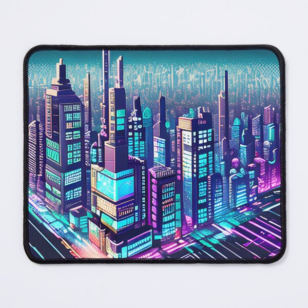 Item preview, Futuristic Cityscape: Seamless Blend of Digital Realities and Glitch Art designed and sold by Akira Miyamoto.