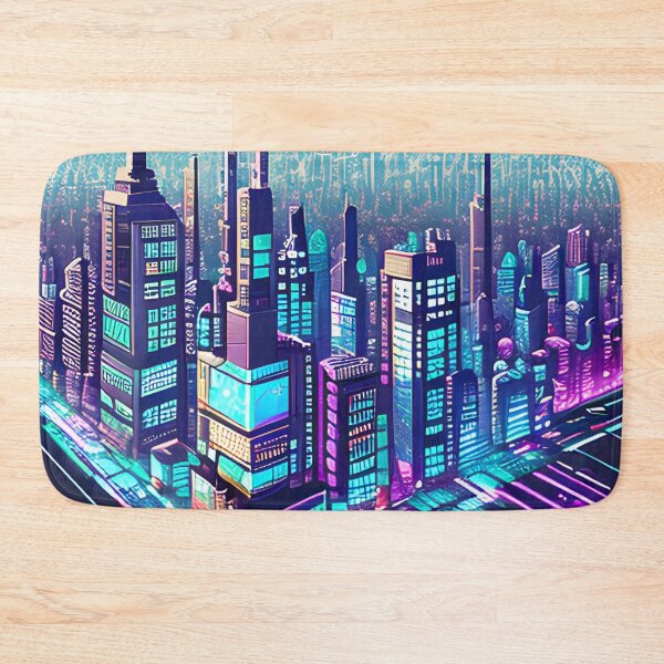 Item preview, Futuristic Cityscape: Seamless Blend of Digital Realities and Glitch Art designed and sold by Akira Miyamoto.