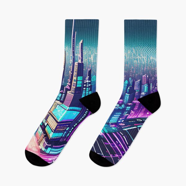 Item preview, Futuristic Cityscape: Seamless Blend of Digital Realities and Glitch Art designed and sold by Akira Miyamoto.