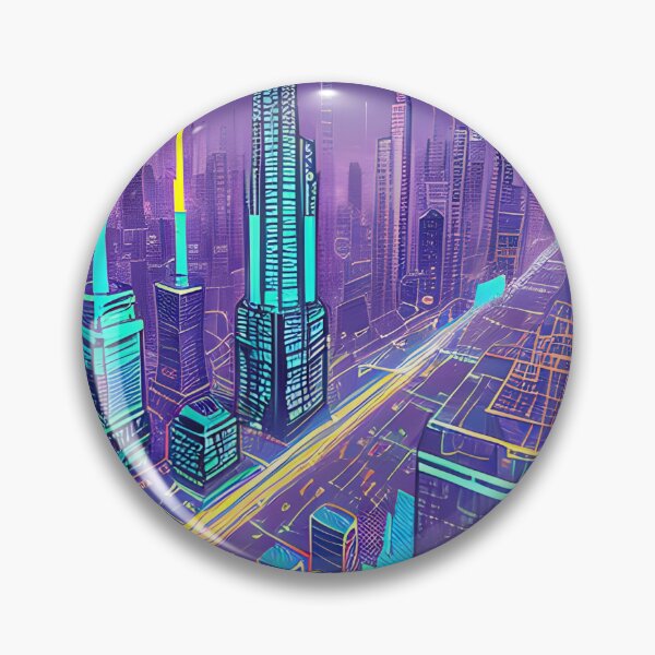 Item preview, Futuristic Cityscape: Seamless Blend of Digital Realities and Glitch Art designed and sold by Akira Miyamoto.