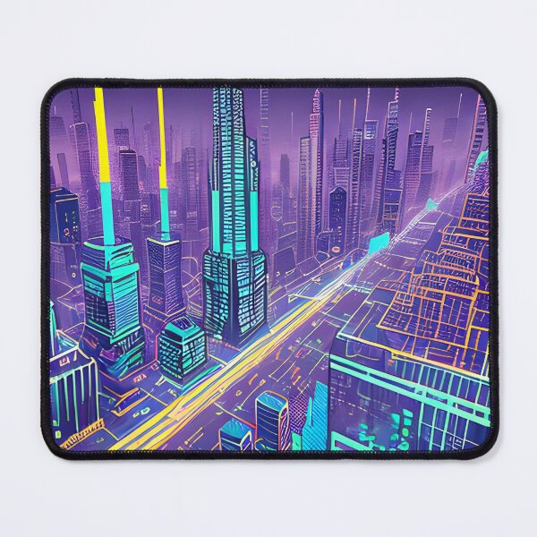 Item preview, Futuristic Cityscape: Seamless Blend of Digital Realities and Glitch Art designed and sold by Akira Miyamoto.